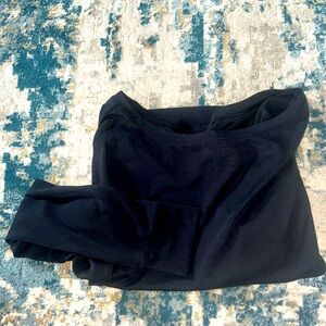 Black oversized crew neck